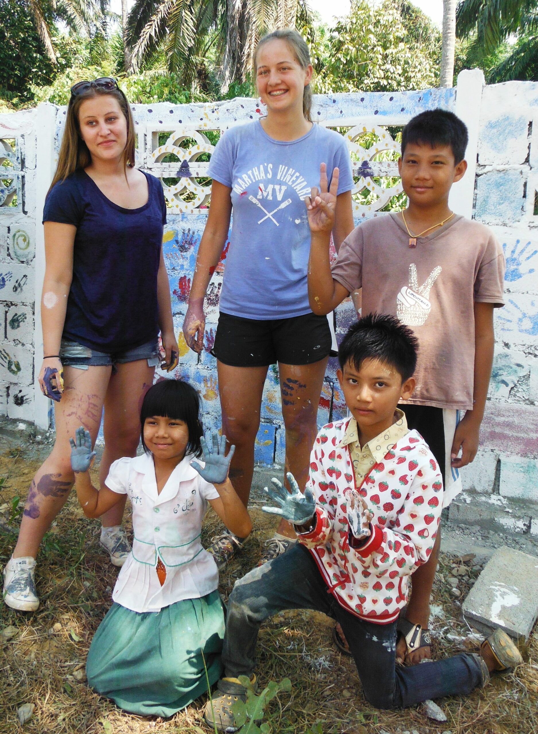 Teacher volunteering at the Andaman Center for Migrant Education in Thailand