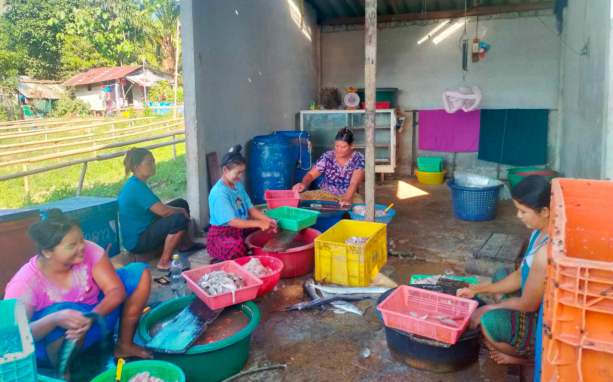 Kura Buri Burmese migrant workers in the fishing industry